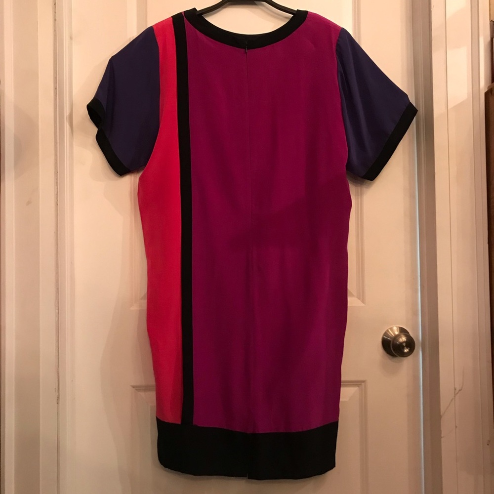 Silk Colorblock Shift - Picture 4 of 6